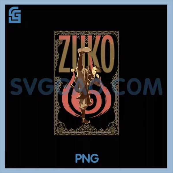 Avatar The Last Airbender Zuko PNG, Vintage Poster Art PNG