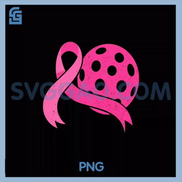 Dink For Pink Breast Cancer PNG, Awareness Pickleball Pink Ribbon PNG
