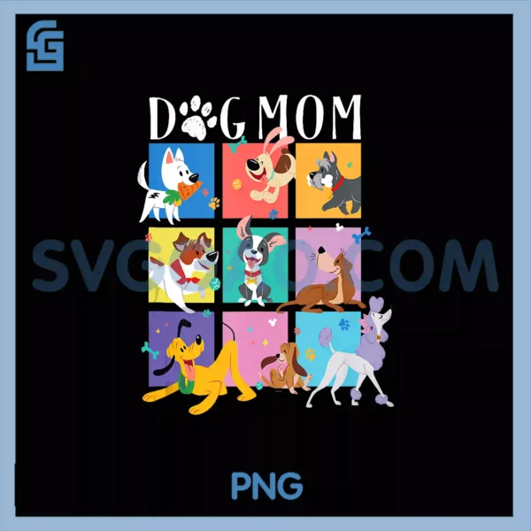 Disney Dog Mom Pet Parent Animated PNG, Disney Dogs PNG