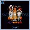 Halloween Thanksgiving Christmas Happy PNG, HalloThanksMas Cats PNG