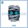 Mummy Wrap Eyes Halloween PNG