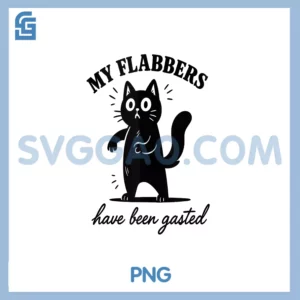 My Flabbers Have Been Gasted PNG, Surprised Cat PNG