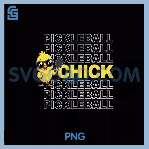 Pickleball Chick PNG, Women Sport Paddle Pickleball Player PNG