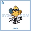 Pickleball Chick Sport Retro Style PNG