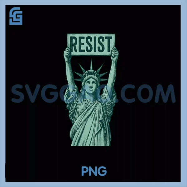 Resist Liberty Statue PNG