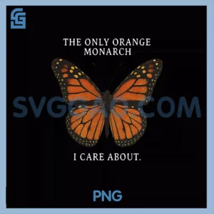 Retro Butterfly The Only Orange PNG, Monarch I Care About PNG