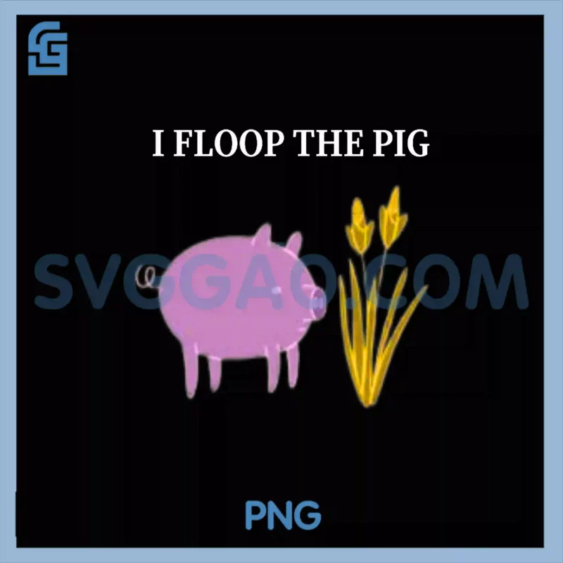 Moody Mind Unisex PNG, Floop The Pig Adventure Cartoon PNG