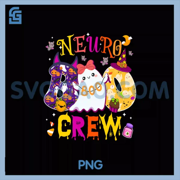NEURO Boo Crew PNG, Nurse Halloween Matching PNG