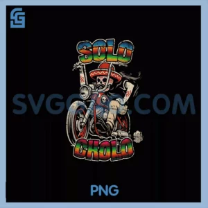 Solo Cholo PNG, Calavera Biker Latino Street Culture PNG