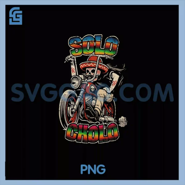 Solo Cholo PNG, Calavera Biker Latino Street Culture PNG