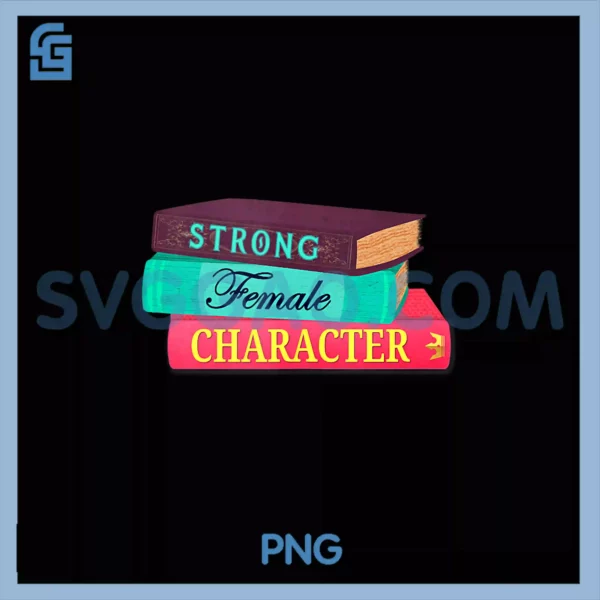 Strong Female PNG, Character Book Nerd PNG