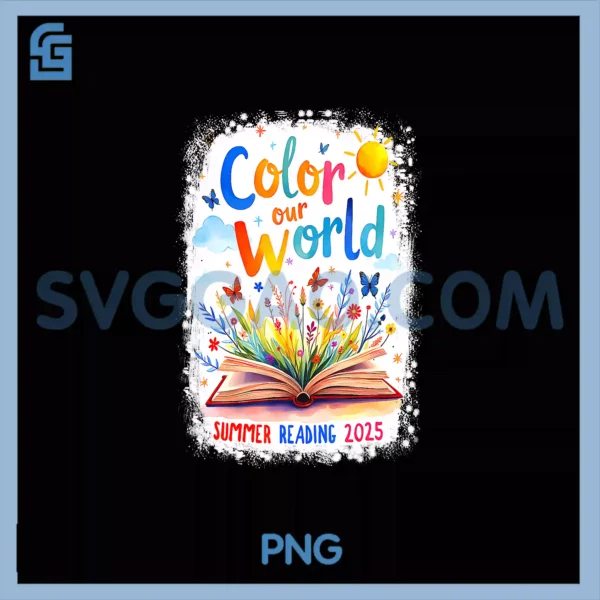 Summer Reading Program 2025 PNG, Color Our World Butterflies PNG