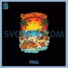 Summerween Skeleton Beach PNG, Party Halloween Vibes PNG