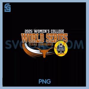 Texas Longhorns PNG, College World Series 2025 Black PNG