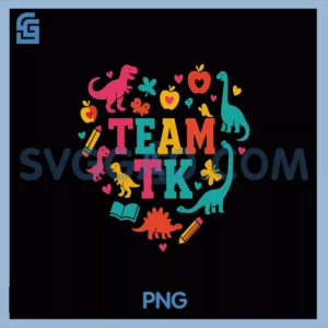 TK Team TK Teacher Student Kid Heart Dinosaur PNG,  TK Squad PNG