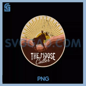 The Moose Caller PNG, Moose Pullover PNG