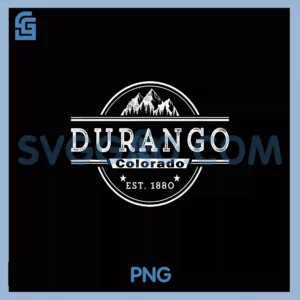 Vintage Durango Colorado PNG