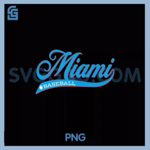 Vintage Retro Miami PNG, Baseball Classic PNG