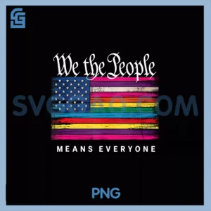 We The People Means PNG, Everyone Rainbow LGBT Gay Lesbian Pride TPNG