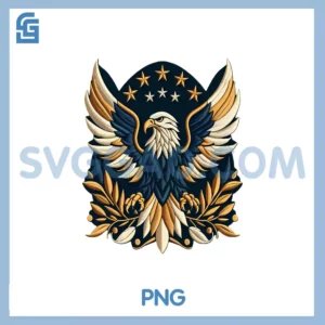 American Eagle Emblem Embroidery PNG, Inspired design PNG