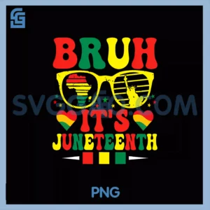 Bruh it's juneteenth PNG, Celebrating Black Freedom PNG