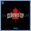 Elbows Up PNG, Canada Strong and Free Proud Canadian PNG