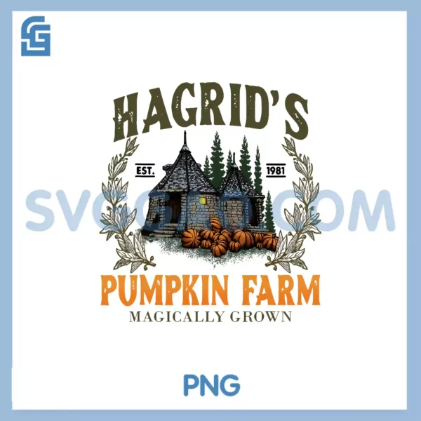 Hagrids Pumpkins Farm Grown PNG, Halloween Witch Spooky Season PNG