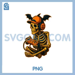 Halloween Skeleton PNG, Gamer Video Gaming Premium PNG