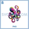 Marine Biologist PNG, Ocean Octopus Diving Colorful Octopus PNG