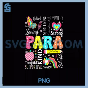 Para Paraprofessional Paraeducator PNG, First Day Back To School PNG