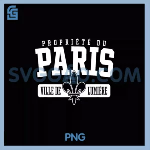 Property of Paris PNG, City of Light in French PNG
