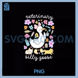 Veterinarian Silly Goose PNG, Veterinary Medicine Technician Vet PNG