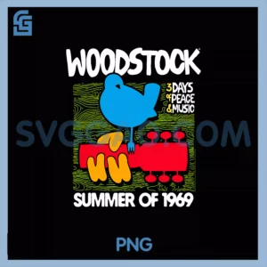 Woodstock Summer of 69 PNG, Logo Bird PNG