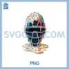 Baseball Catcher Mask PNG, Ice Cream Dripping Baseball (ON BACK) PNG