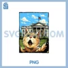 Cat Selfie White House America PNG, USA Patriotic 4 of July PNG