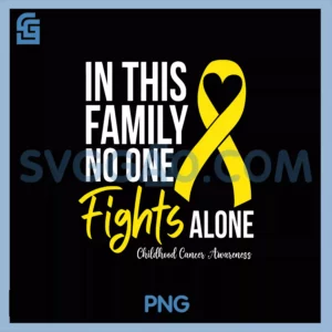 Childhood Cancer Support PNG, Family Childhood Cancer Awareness PNG