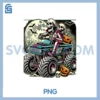 Halloween Skeleton Monster Truck PNG