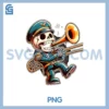 Halloween Skeleton Trombone PNG