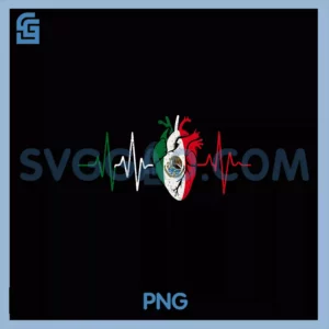 Mexico Heartbeat PNG, Flag Mexican Pride Viva Mexican Culture PNG