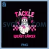 Tackle Breast Cancer PNG, Football Ghost Pink Halloween PNG