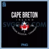 Vintage Cape PNG, Breton Island, Retro Nova scotia canada leaf PNG