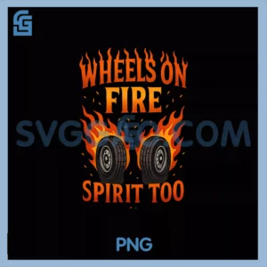 Wheels On Fire Spirit Too PNG, Truck Flame Confetti Art PNG