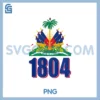 1804 Haiti Tee PNG, Haiti Year Of Independence design PNG