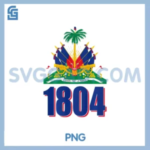 1804 Haiti Tee PNG, Haiti Year Of Independence design PNG