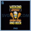 Beer Chicken Drinker PNG, Weekend Forecast Gift PNG
