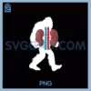 Bigfoot Carrying PNG, Kidneys Cryptid Sasquatch Dialysis PNG