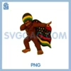 Bigfoot Dabbing in Juneteenth PNG, Celebration of Freedom & Unity PNG