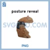 Cat Meme Design PNG, Posture Reveal Nerdy PNG