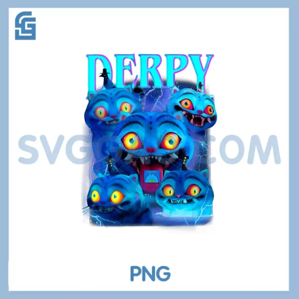 Derpy Tiger Graphic Art PNG
