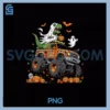 Dinosaur T'rex PNG, Riding Monster Truck Halloween PNG